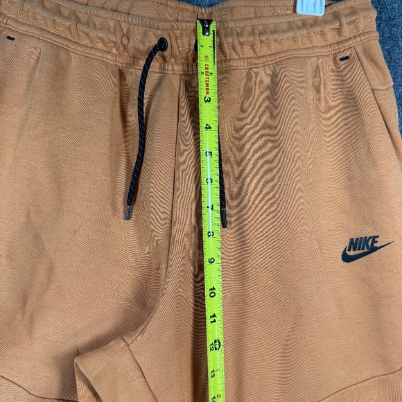 Nike Sportswear Orange Tech Fleece Tapered Joggers Mens Large #1165 - Picture 6 of 10
